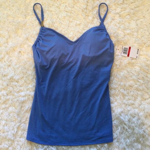 Michael Kors new blue Tankini swim top XS - Picture 1 of 5